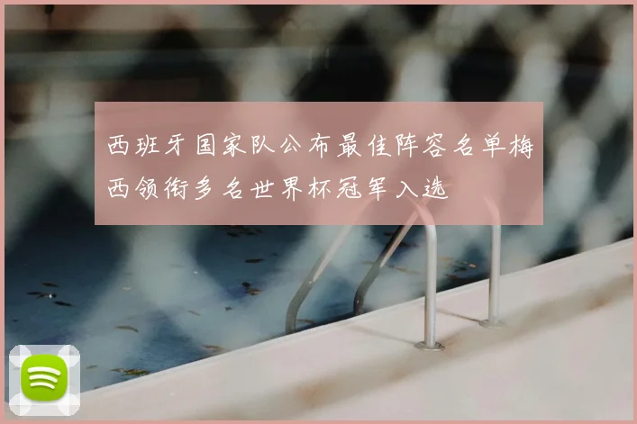 西班牙国家队公布最佳阵容名单梅西领衔多名世界杯冠军入选